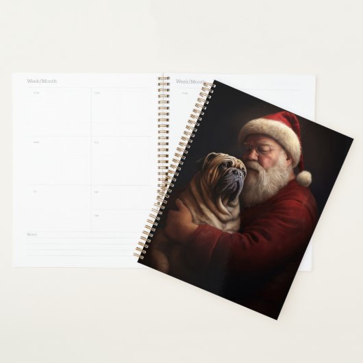 Deel Pei met Kerstman Feestelijke Kerstmis Planner (Display)