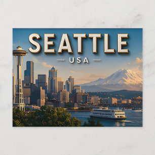 Deel reisherinneringen aan het mooie Seattle Briefkaart
