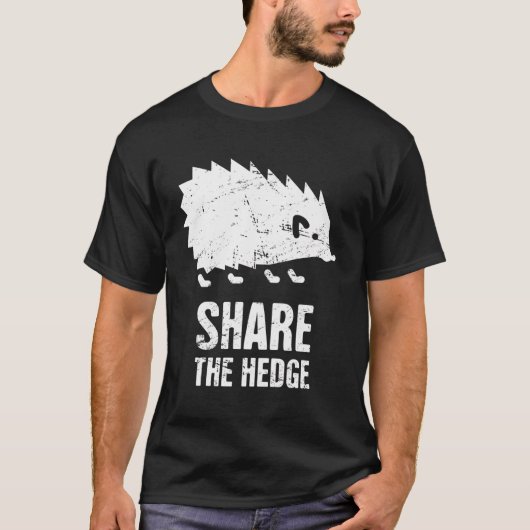 Deel Schattigee Pet Hedge Hog Funny Hedgehog T-shirt (Voorkant)