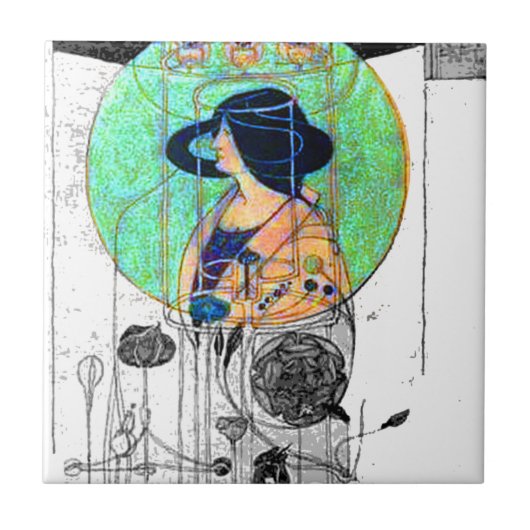 Deel Seen - Deel voorgesteld door Charles R. Macki Tegeltje (Voorkant)