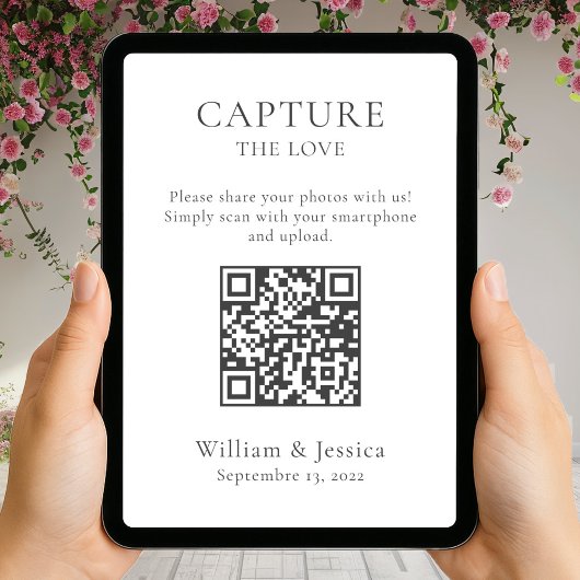 Deel trouwfoto's met QR-code Kaart