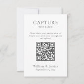 Deel trouwfoto's met QR-code Kaart (Voorkant)