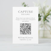 Deel trouwfoto's met QR-code Kaart (Staand voorkant)