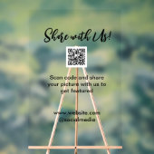 Deel uw afbeelding scan QR-code website toevoegen  Acryl Bord (Neutraal)