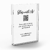 Deel uw afbeelding scan QR-code website toevoegen Fotoblokken (Links)