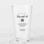 Deel uw afbeelding scan QR-code website toevoegen Glas (Achterkant)