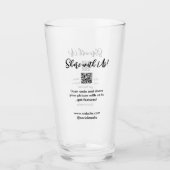 Deel uw afbeelding scan QR-code website toevoegen Glas (Voorkant)