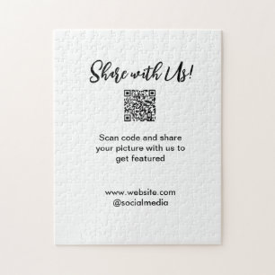 Deel uw afbeelding scan QR-code website toevoegen  Legpuzzel