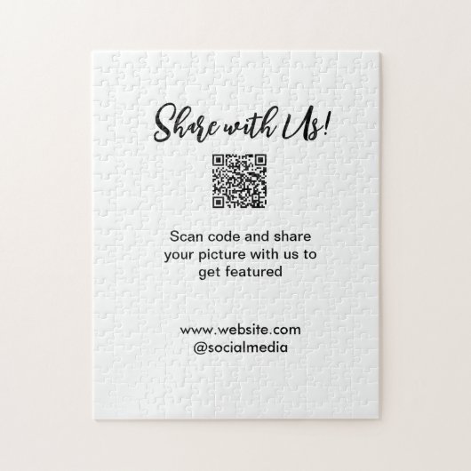 Deel uw afbeelding scan QR-code website toevoegen  Legpuzzel (Verticaal)