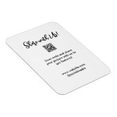 Deel uw afbeelding scan QR-code website toevoegen Magneet (Rechterzijde)