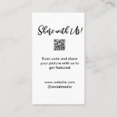 Deel uw afbeelding scan QR-code website toevoegen  Visitekaartje (Voorkant)