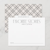 Deel uw favoriete verhalen advieskaart (Voorkant / Achterkant)