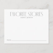 Deel uw favoriete verhalen advieskaart (Voorkant)