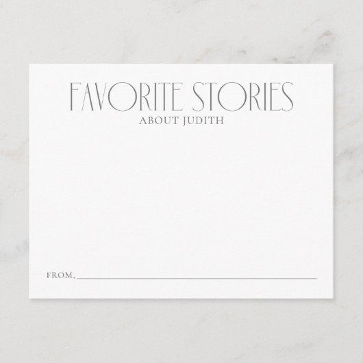 Deel uw favoriete verhalen advieskaart (Voorkant)