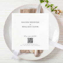 Deel uw foto's QR Code Minimal Wedding Elegant