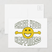 Deel uw geluk briefkaart (Voorkant / Achterkant)