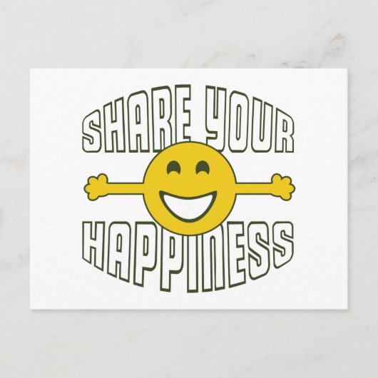 Deel uw geluk briefkaart (Voorkant)