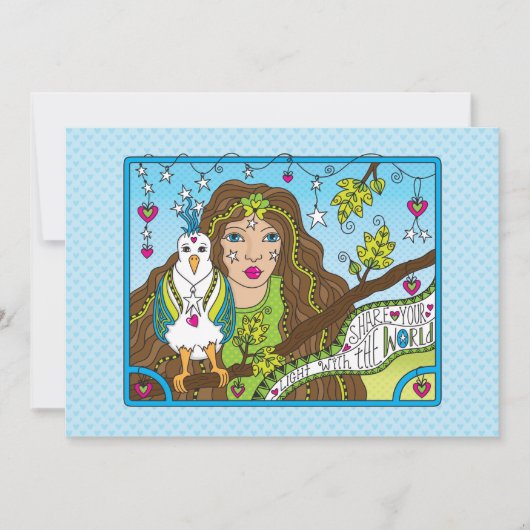 Deel uw Light_Flat-kaart 7 x 5 inch (Voorkant)