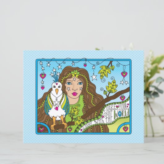 Deel uw Light_Flat Papierblad 11 x 8,5 inch (Staand voorkant)