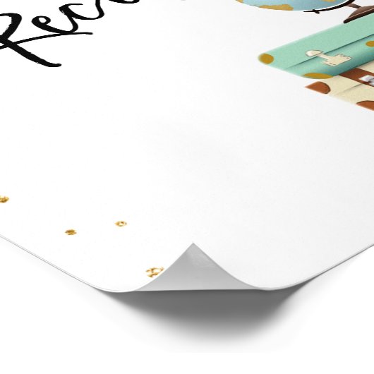 Deel uw Ontvangerbord ReisShower Adventure Poster (Hoek)