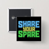 Deel uw reserve met een Button voor donatie van le (Voorkant /achterkant)