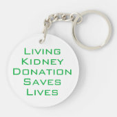 Deel uw reserve met een Button voor donatie van le Sleutelhanger (Achterkant)