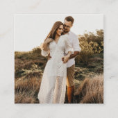 Deel uw Shots Fotoalbum QR Code Bruiloft Informatiekaartje (Achterkant)