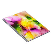 Deel van alcoholschilderende inkt, macrofoto, abst notitieboek (Rechterzijde)