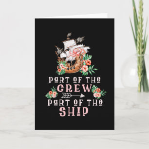 deel van de bemanning van het schip kaart