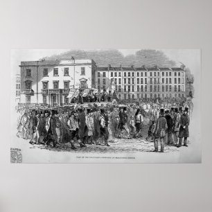 Deel van de Chartist-concessieovereenkomst Poster