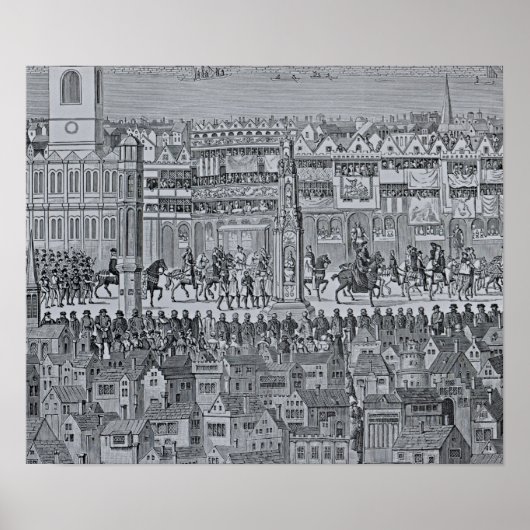 Deel van de Coronation Processie van Edward VI Poster (Voorkant)