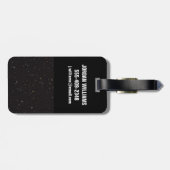 Deel van de hemel met meer dan 45.000 sterrenstels bagagelabel (Achterkant horizontaal)