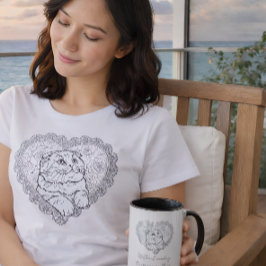 Deel van de Line Art Ritual Collectie Mok