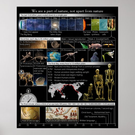 Deel van de Natuur, niet van het Portret Poster (Voorkant)