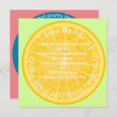 deel van de partij van de citroenpool nodigt uit (Voorkant / Achterkant)