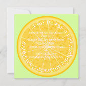 deel van de partij van de citroenpool nodigt uit (Voorkant)