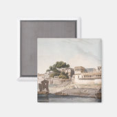 Deel van de stad Patna, op de Ganges, pl Magneet (Voorkant / Achterkant)