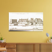Deel van de stad Westminster, 1647 (graving) Canvas Afdruk (Insitu (Woonkamer))