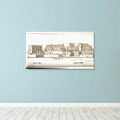 Deel van de stad Westminster, 1647 (graving) Canvas Afdruk (Insitu (Houten vloer))