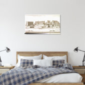 Deel van de stad Westminster, 1647 (graving) Canvas Afdruk (Insitu (Slaapkamer))