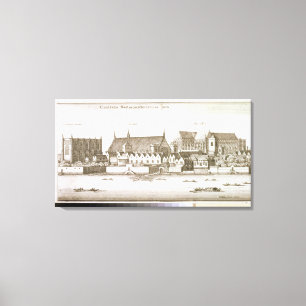 Deel van de stad Westminster, 1647 (graving) Canvas Afdruk