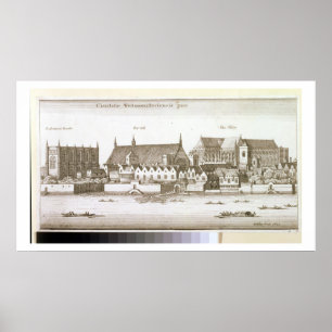 Deel van de stad Westminster, 1647 (graving) Poster