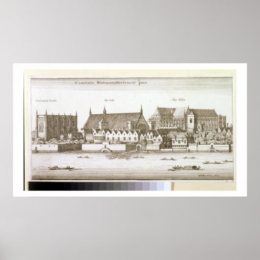 Deel van de stad Westminster, 1647 (graving) Poster (Voorkant)