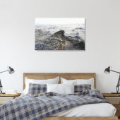 Deel van een olievlek in de Golf van Mexico Canvas Afdruk (Insitu (Slaapkamer))