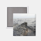 Deel van een olievlek in de Golf van Mexico Magneet (Voorkant / Achterkant)