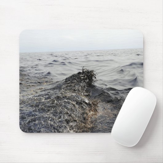 Deel van een olievlek in de Golf van Mexico Muismat (Met muis)