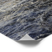 Deel van een olievlek in de Golf van Mexico Poster (Hoek)