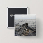 Deel van een olievlek in de Golf van Mexico Vierkante Button 5,1 Cm (Voorkant /achterkant)