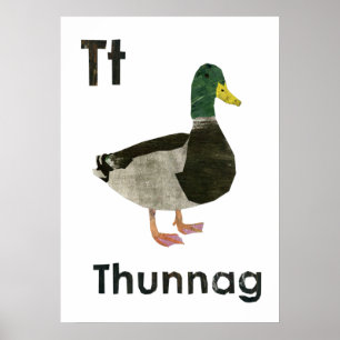 Deel van een reeks alfabetillustraties voor de poster