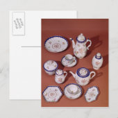 Deel van een Worcester monogrammed-theedienst Briefkaart (Voorkant / Achterkant)